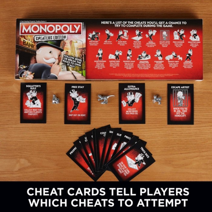 Monopoly Game: Cheaters Edition Board Game Hasbro #Original