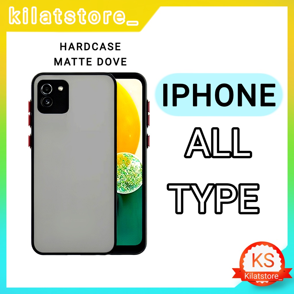 Hardcase Doff Matte + Pelindung Kamera for Iphone