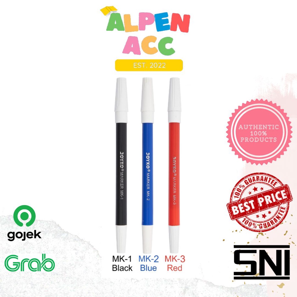 

Joyko Marker Penanda Spidol | Marker MK-1 MK-2 MK-3 | Pcs