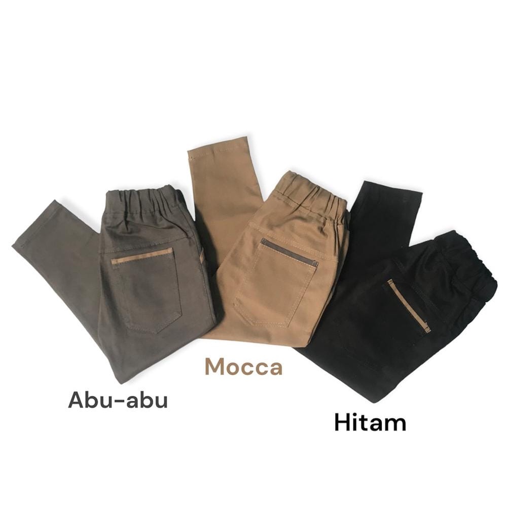 Celana Anak Chino Panjang laki-laki terlaris chinos slim fit Material Twill Stretch Cotton Meral usia 1-14 tahun