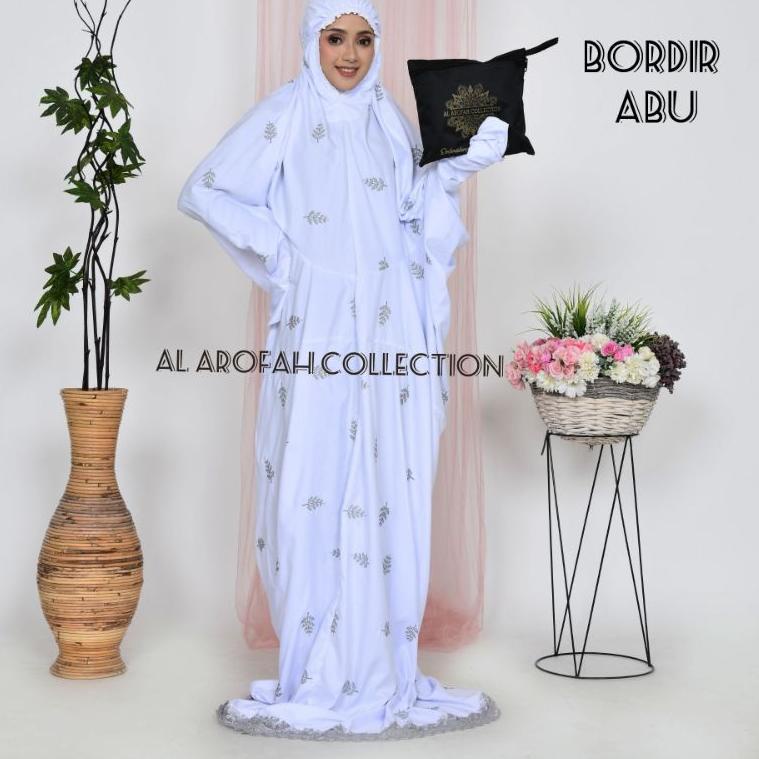 HOT SALE Mukena Lajuran Daily Tropical Mukenah Terusan Dewasa Bordir Rukuh Langsungan Bordir Jumbo P
