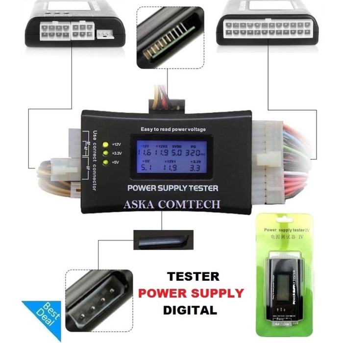Tester Power Supply Digital / Power Supply Tester Digital