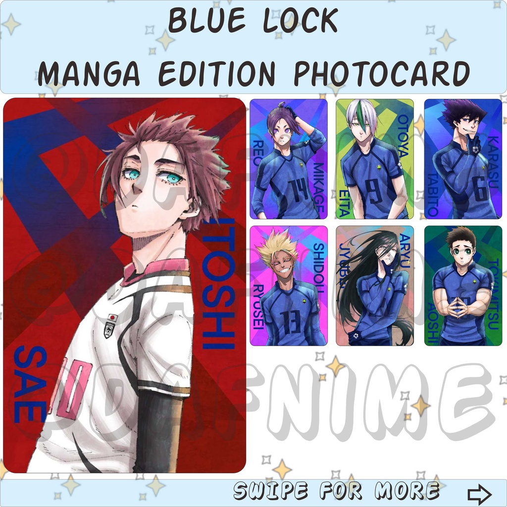 BLUE LOCK MANGA EDITION PHOTOCARD ANIME