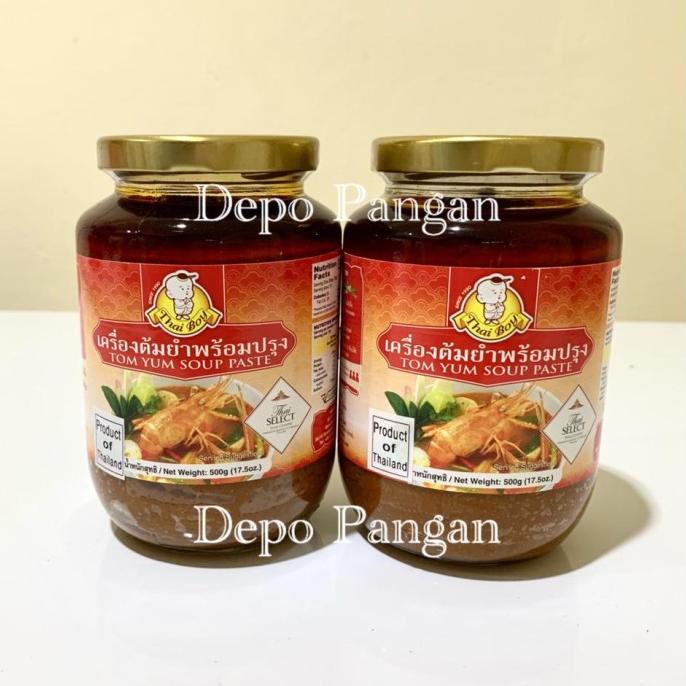 

BUMBU TOMYAM - TOMYUM PASTE THAI BOY 500 GR HALAL SAUS THAILAND ENAK