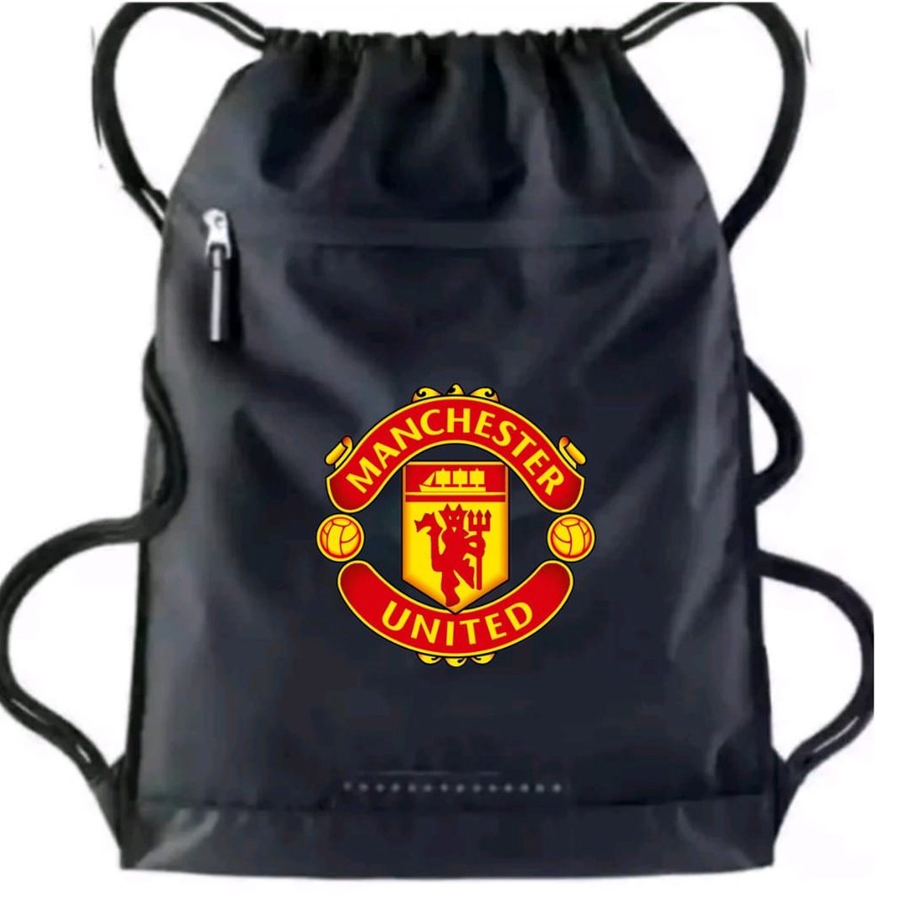 Tas Serut Pria string bag waterproof liga inggris - tas serut anak sekolah ransel Anti Air Olahraga Bola |stringbag unisex dewasa bola shoe shoes