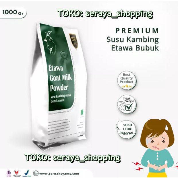 

SUSU KAMBING ETAWA Syams Halal PLATIMUN PREMIUM - OBAT KOLESTROL