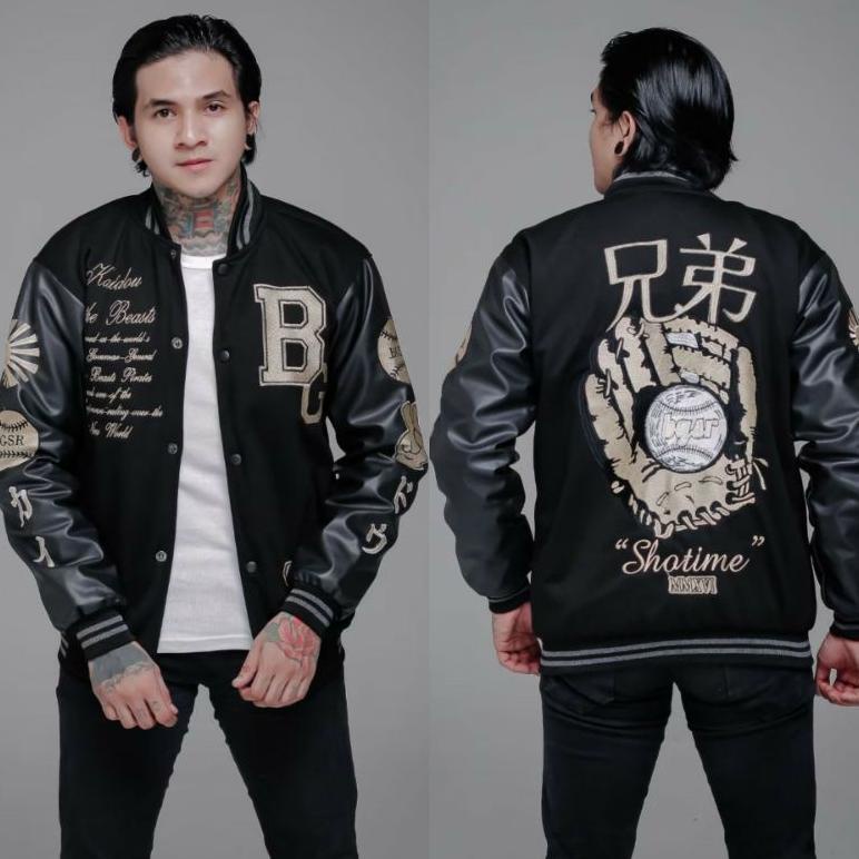 JAKET BASEBALL VARSITY FULL BORDIR BRANDED ZADE SUPPLY ~ jaket pria