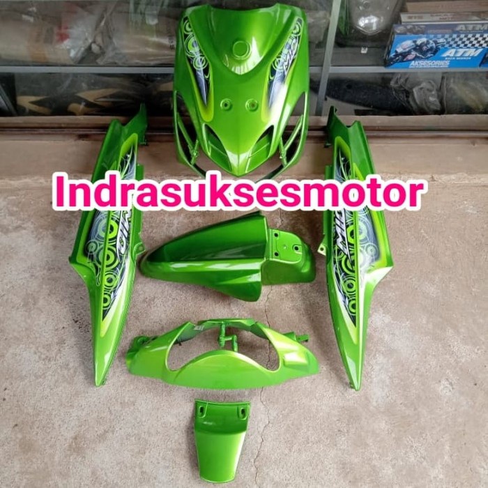 cover full body halus motor mio smile+sporty hijau