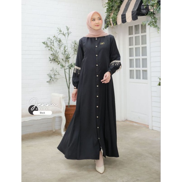 [READY] Abaya Perempuan Dewasa Abaya Jenna by Silvi Collection