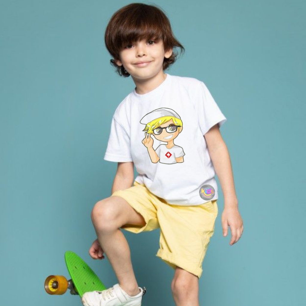 BAJU ANAK KAOS ANAK GAMER CUPU YOUTUBER / MIKOCIL / BANG CUPU TERBARU KZM KIDS