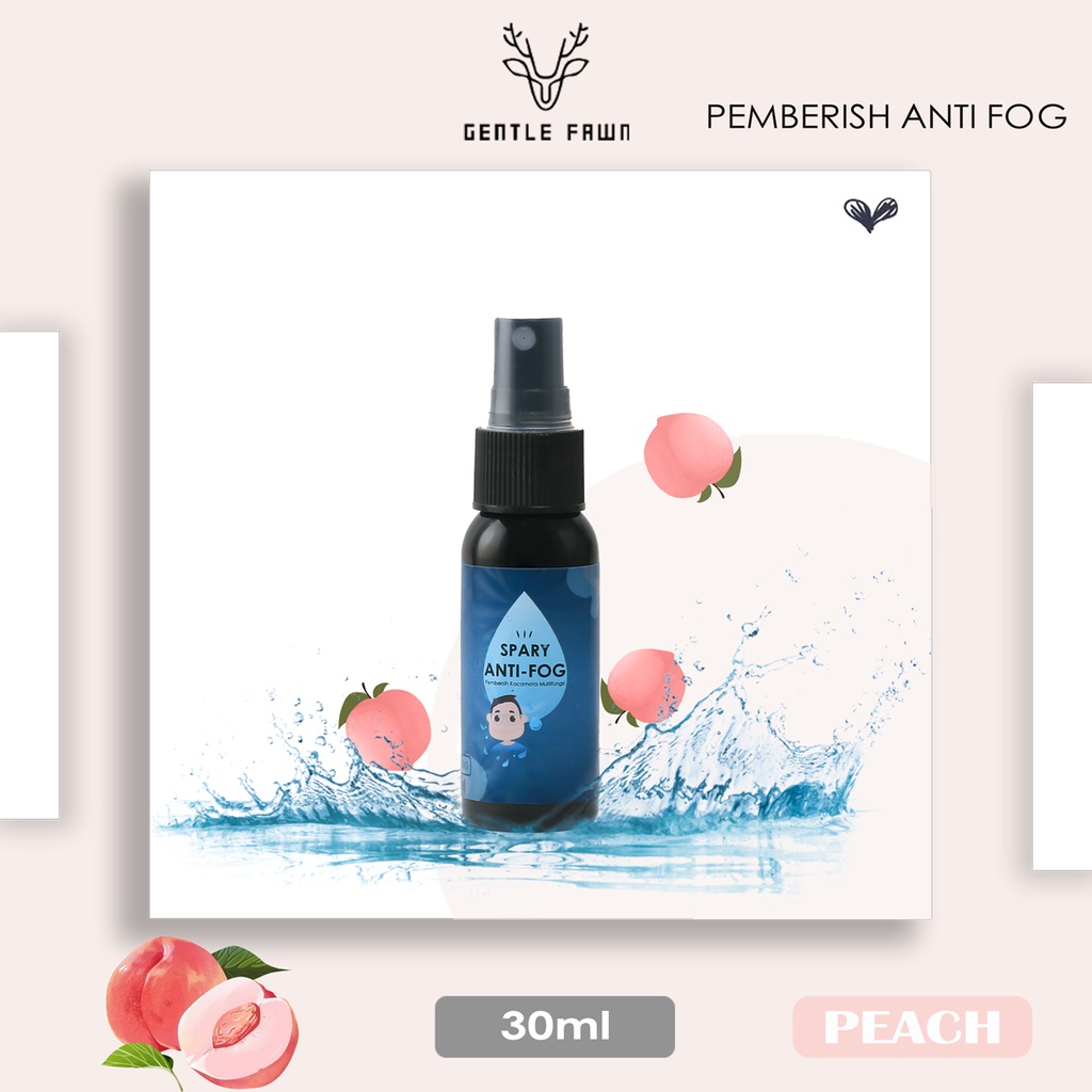Pembersih Spray Anti Fog/Anti Embun/Anti Uap Multifungsi Lensa Kacamata/Camera/Layar HP/Layar Komputer-PEACH