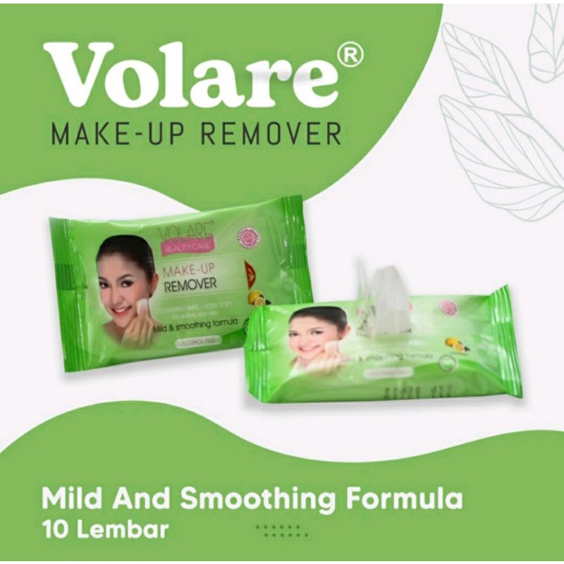 VOLARE MAKE UP REMOVER LEMON 10'S / TISSU PEMBERSIH MAKE UP