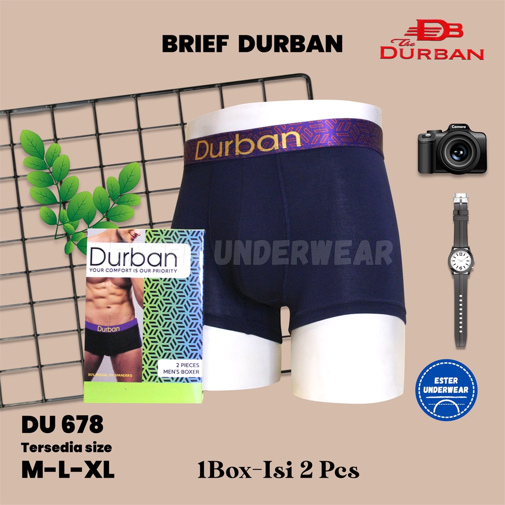 CELANA DALAM BOXER DURBAN DU 678 ISI2 Pcs