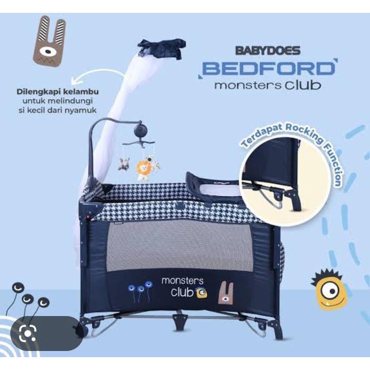 Babydoes Box Baby Bedford XL CH-17918BP - Tempat Tidur Bayi