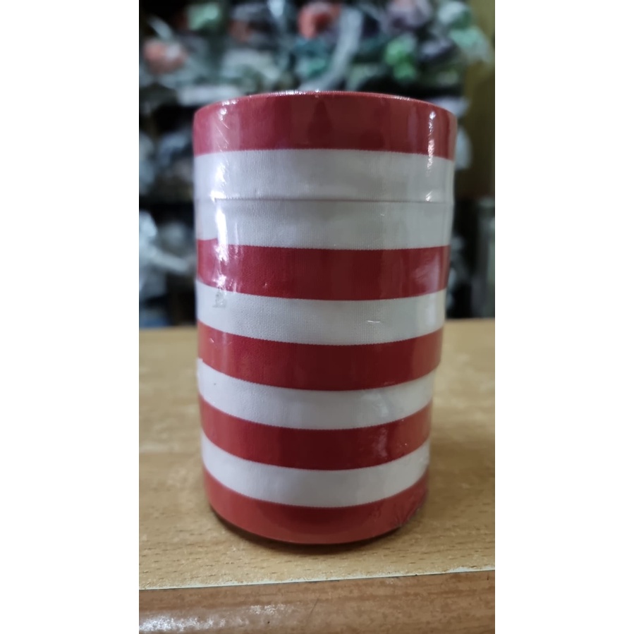 

pita merah putih lebar 1 inci harga 1 rol kecil