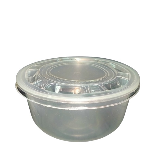 [25pcs] Mangkok Plastik FU Bening+Tutup 900ml | Mika Bowl | Mangkok Plastik Bowl FU Bening