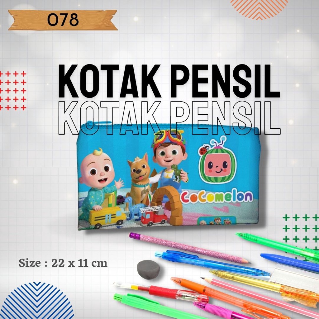 

Tempat Pencil, Pena untuk anak TK,SD,SMP,SMA,dan Mahasiswa Gambar Cocomelon 078