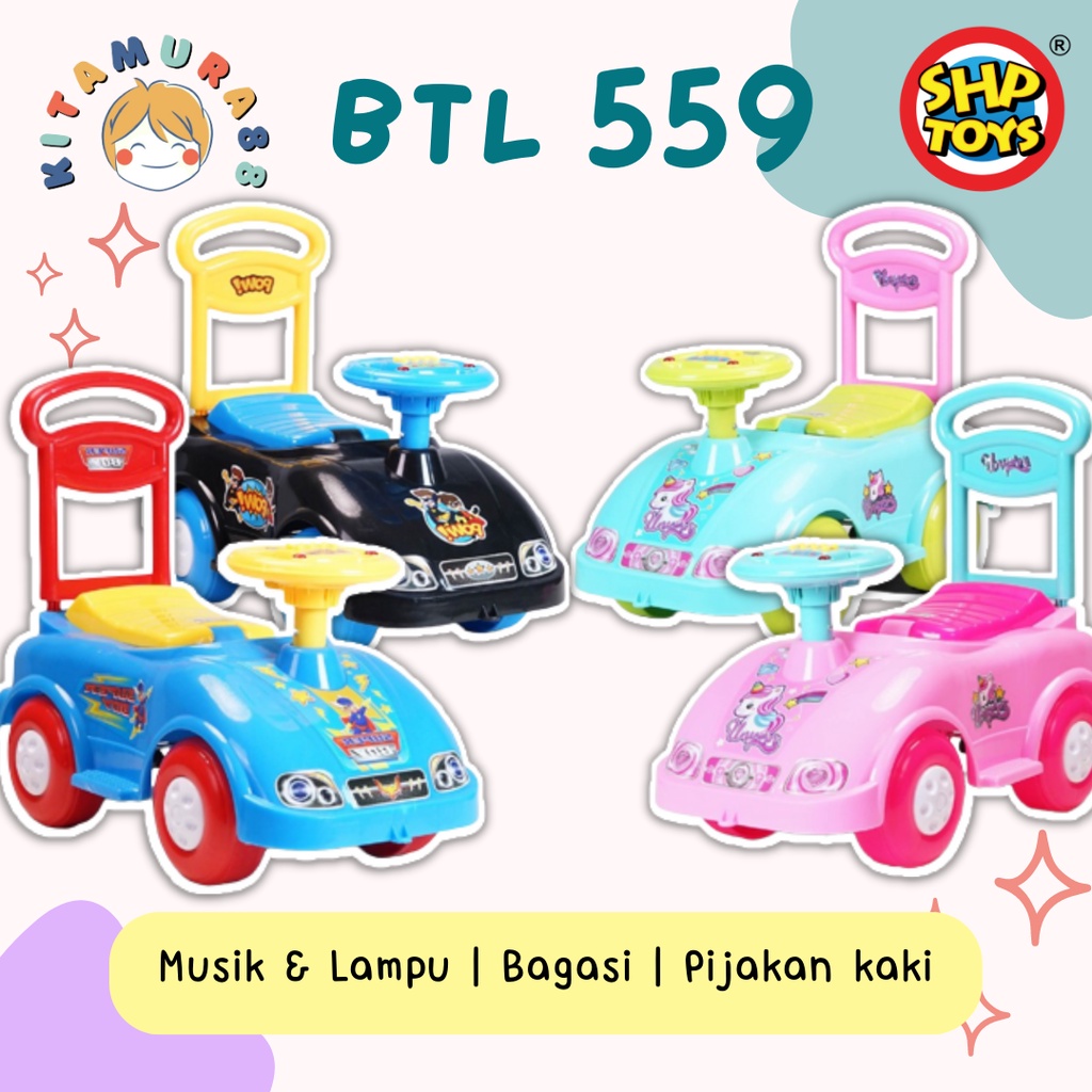 MAINAN MOBIL ANAK BTL 559 BTL559 SHP TOYS - Maenan Mobilan Dorong Terbaru New - Tosca Pink Ready Stock