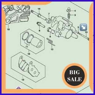 sparepart Baut Pin Kaliper Belakang-Pin Suzuki GSX 150 Original SGP 140ZZ3