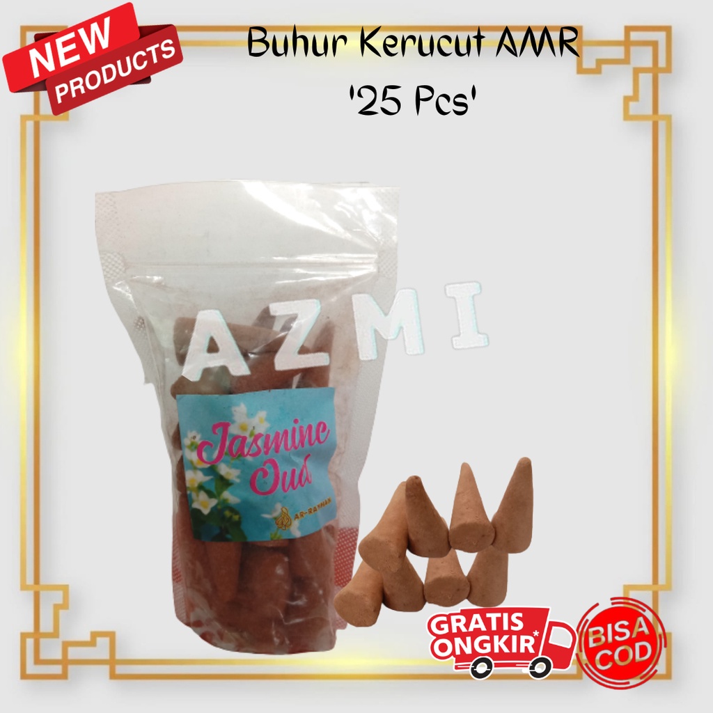 Dupa Bukhur Buhur Kerucut Aromaterapi Arab Mini Jasmin Oud  isi 25pcs AMR Premium Quality