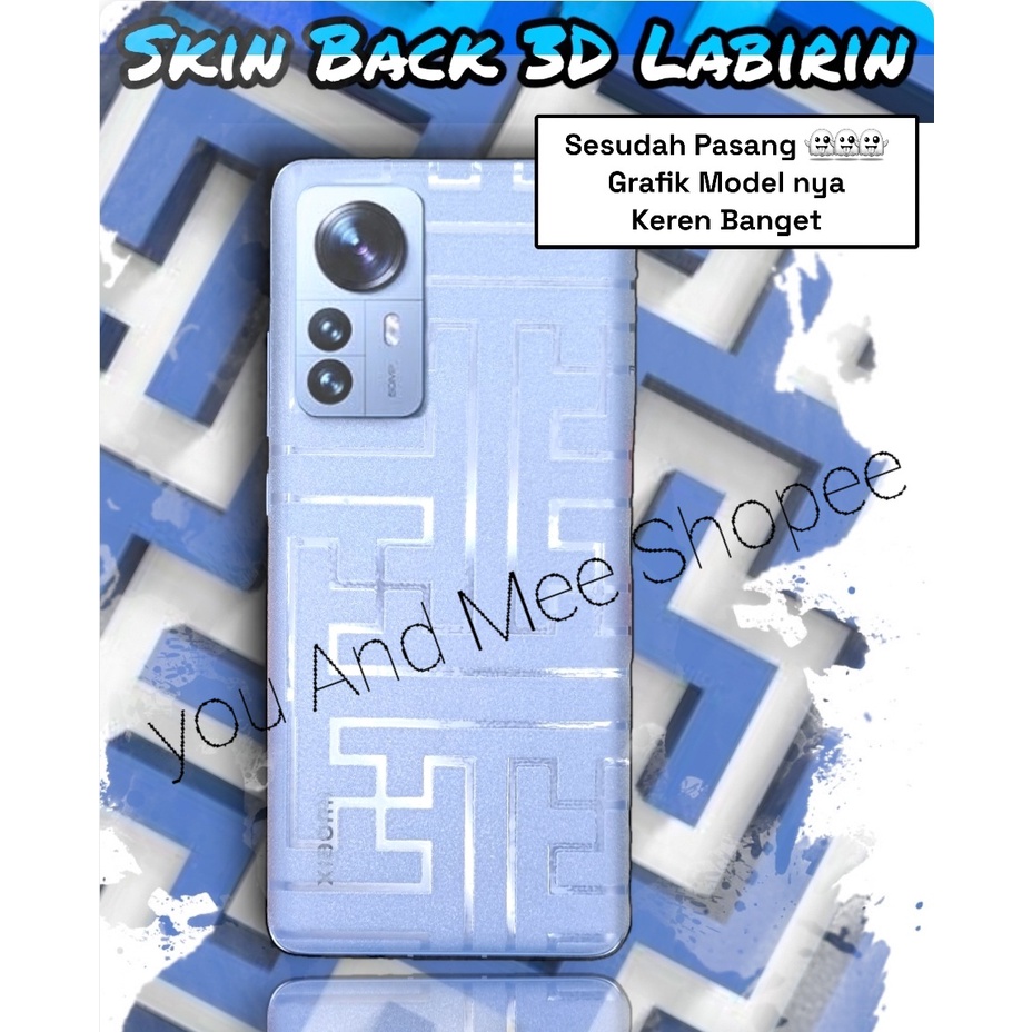 2023 !! [ LABIRIN ] Sticker Casing Belakang iPhone 14 + 13 12 Pro 13 Promax 13Pro 14Pro 12 Mini 12Pro 12Promax 13 Pro Max Garskin Bening Clear Skin Baru Anti Jamur Glare Gores Motif Plus 4G 5G Z 2 3 4 5 6 7 8 Z F Pro 8T T Plus Karbon Carbon