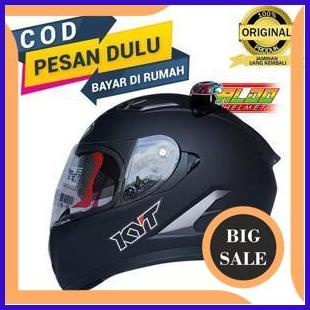 tools kyt falcon / helm kyt falcon 2 BLACK DOFF / helm full face sni 140ZZ3