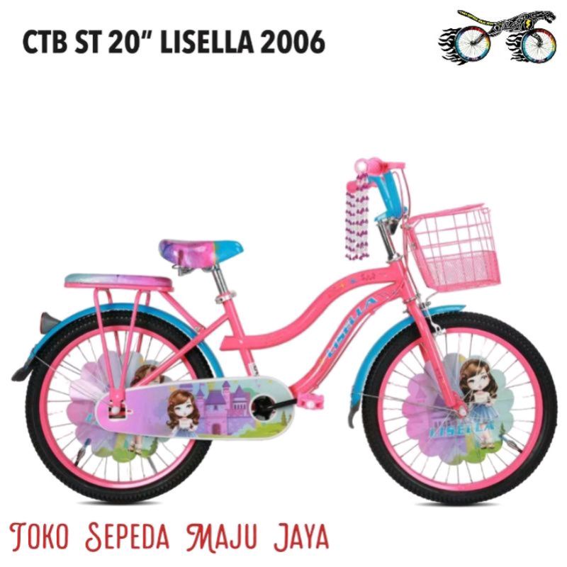 Sepeda mini anak 20" LISELA 2006 CITY BIKE CTB dengan kranjang dan boncengan Lisella 20 inch inci