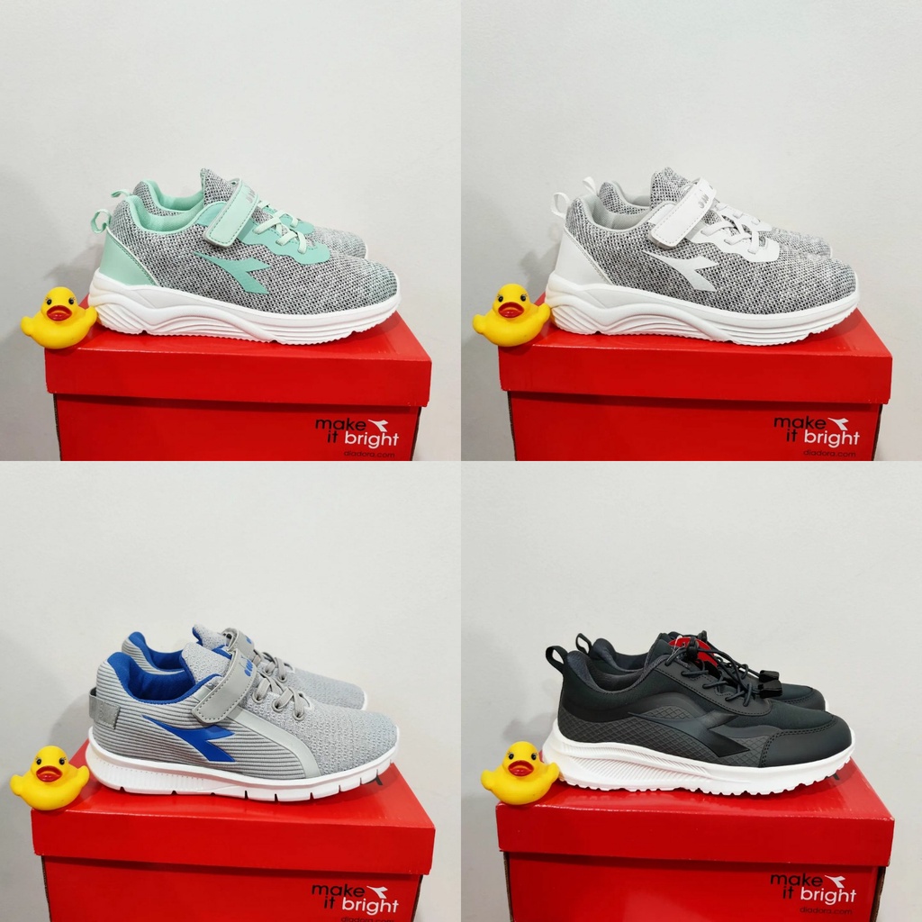 Sepatu Anak Diadora Jr Grey Original