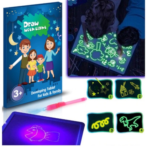 

Promo Mainan Edukasi Anak Magic Pen Luminous Drawing Board Glow In The Dark Berkualitas