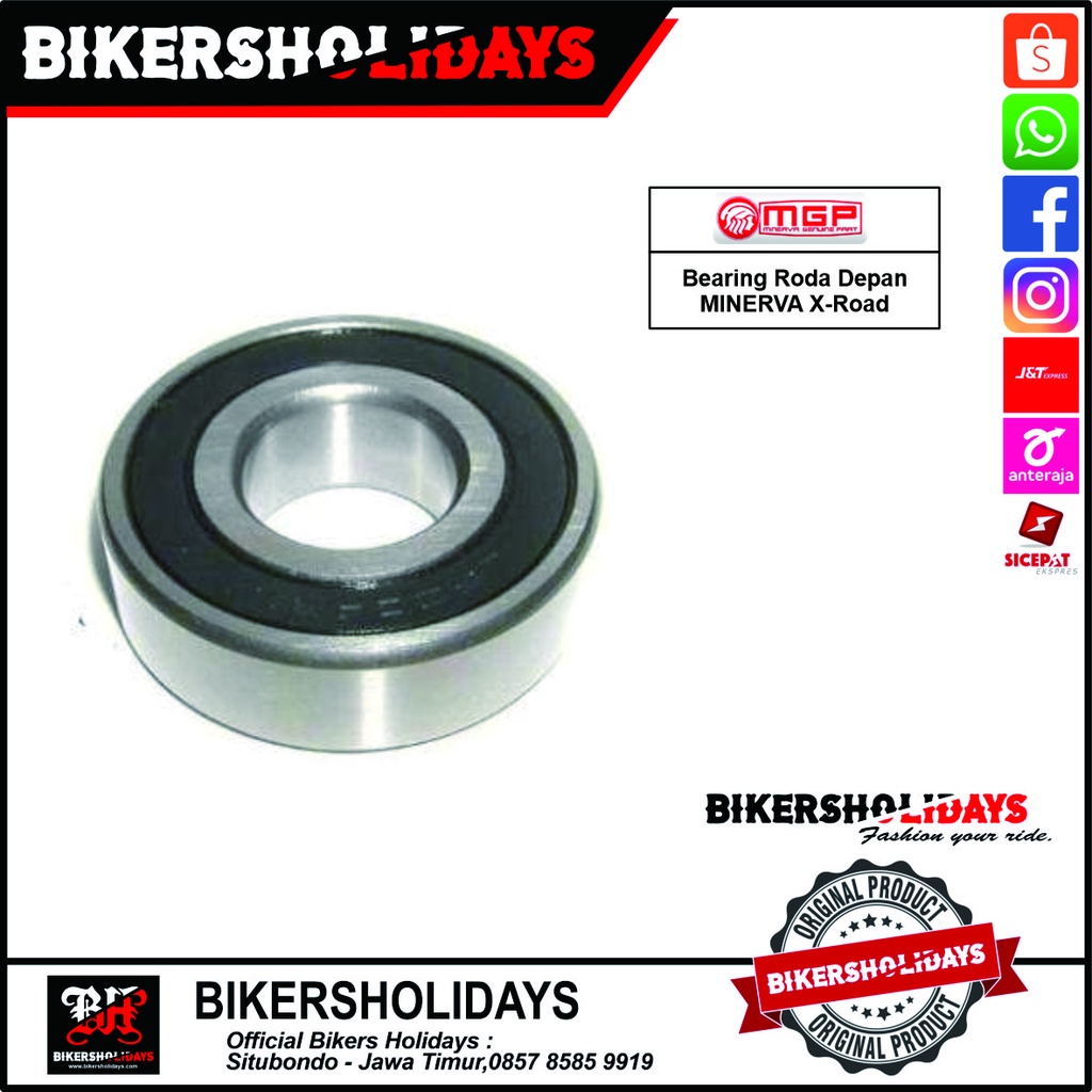bearing roda depan minerva x-road