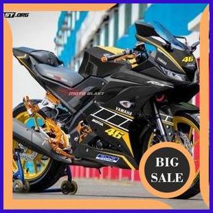 tools Decal Sticker Motor Motoblast - Yamaha R15 V3 Livery Black Anniversary-Full Body 140ZZ3