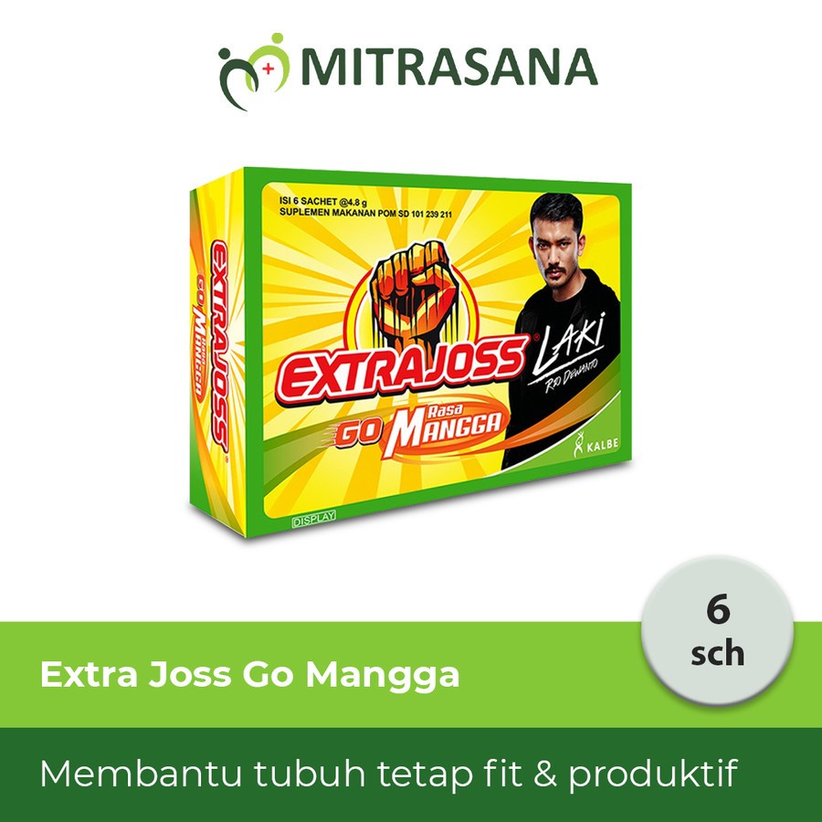 

Extra Joss Laki Mangga 6 Sch | Minuman Isotonik | Membantu tubuh tetap Fit dan Produktif