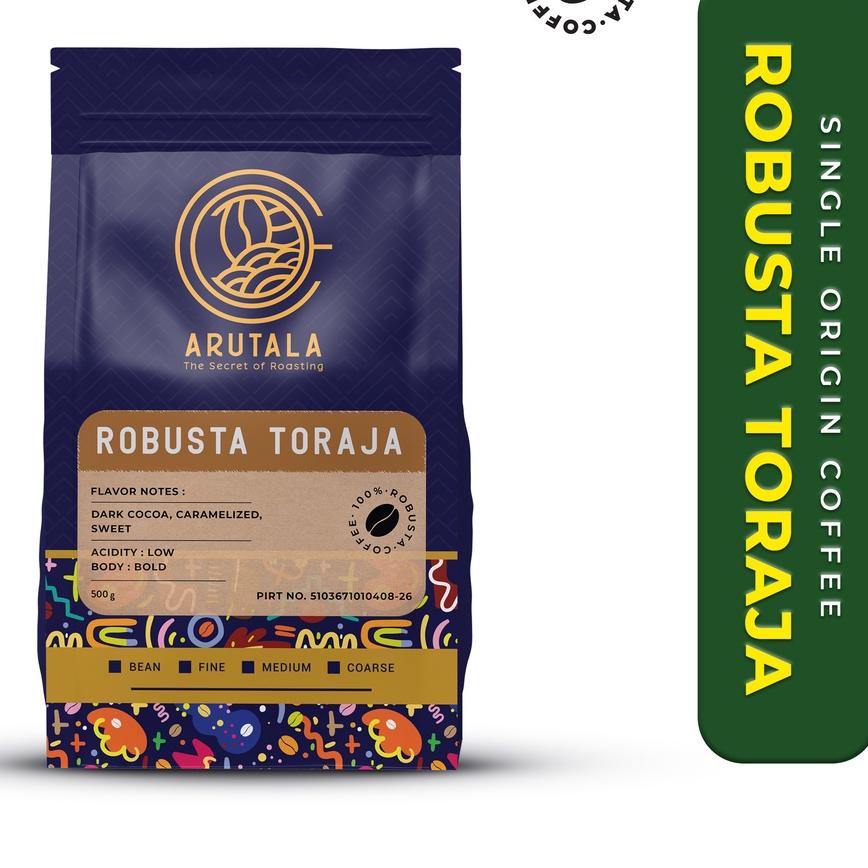 

➩ ARUTALA Kopi Toraja Rantebua Robusta Coffee 500 Gram ☊