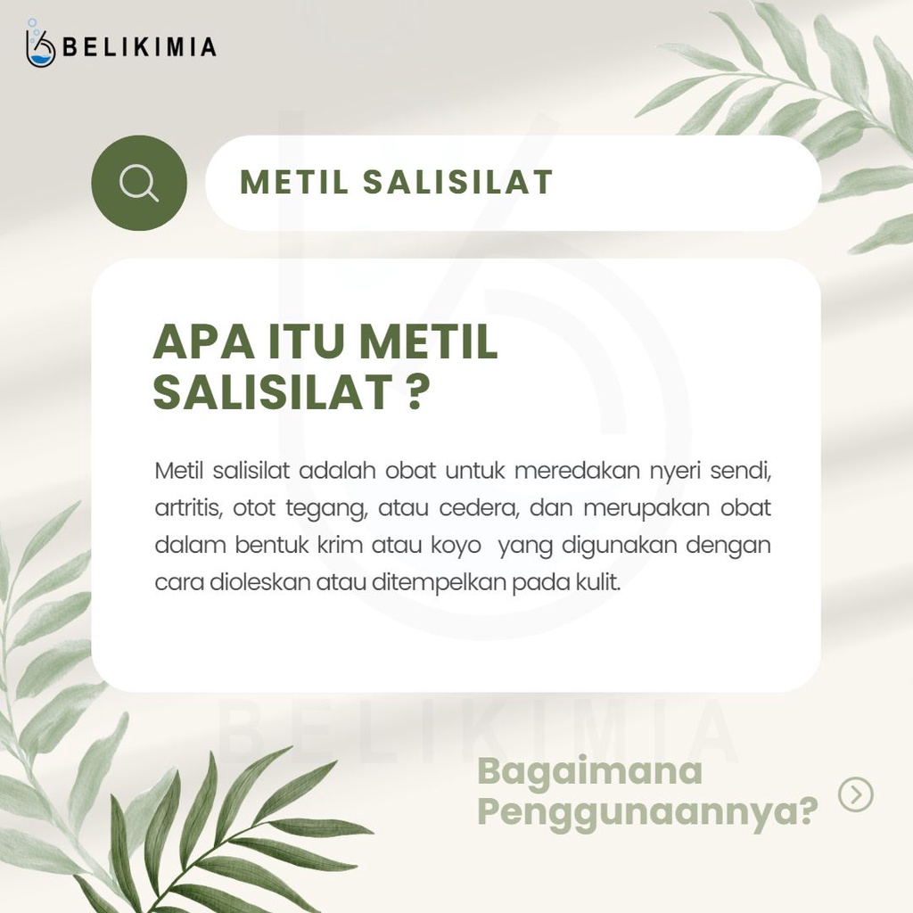 Minyak Gandapura / Metil Salisilat / Metsal 100 Gram