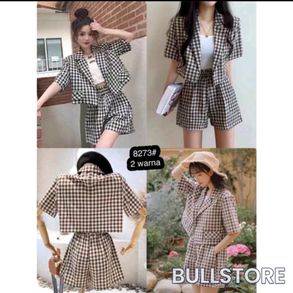 SETELAN WANITA KATUN IMPORT / ONE SET WANITA CELANA PENDEK