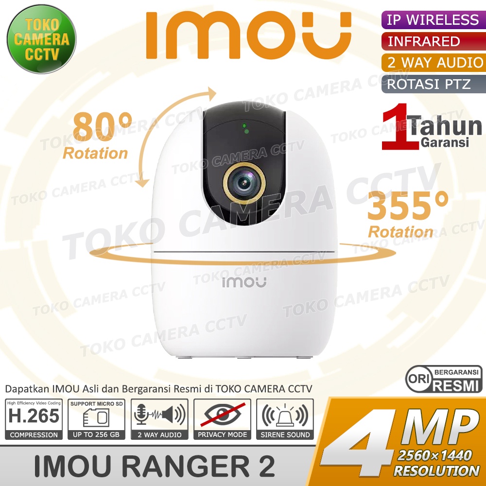 IMOU RANGER 2 4MP CCTV WIFI KAMERA IP CAMERA WIRELESS 2K