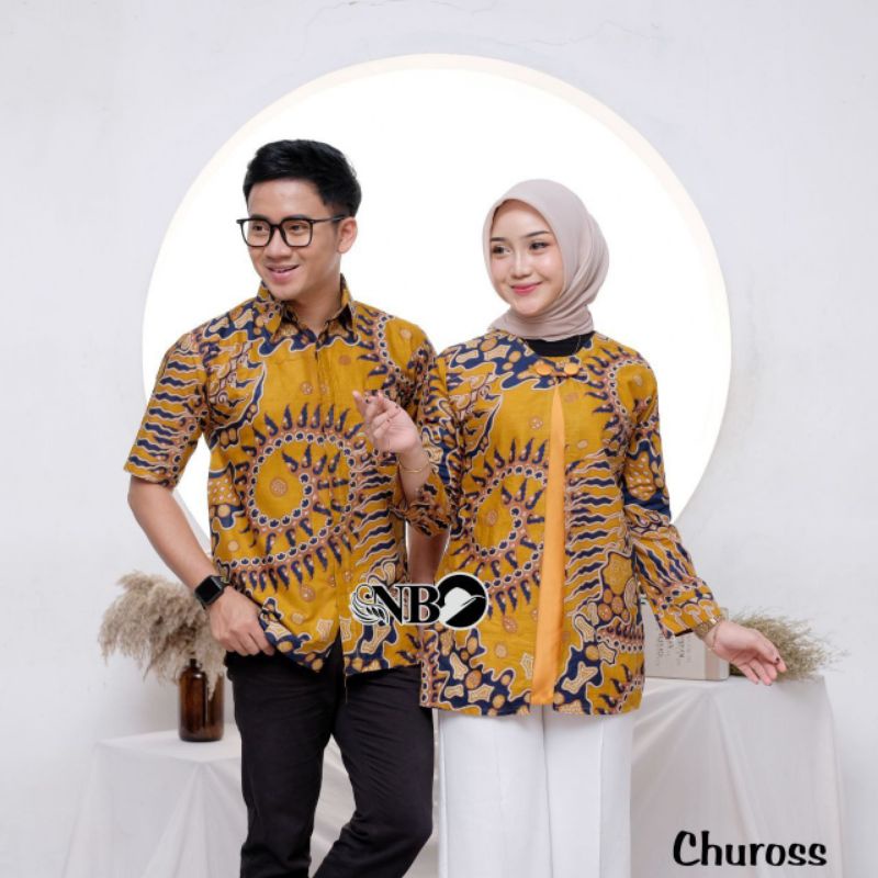 COUPLE BATIK NEW HEM BLUS BLOUSE TRENDING INTERNATIONAL COUPLE