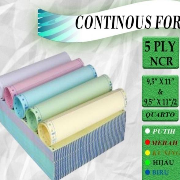 

Continous Form 9.5 X 11 5 Ply Full/ Bagi 2