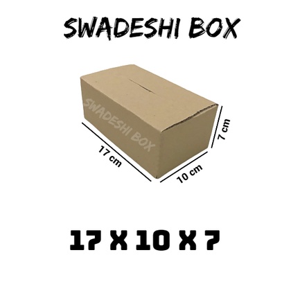 

kardus/karton/box uk. 17x10x7 cm untuk packing singlewall polos