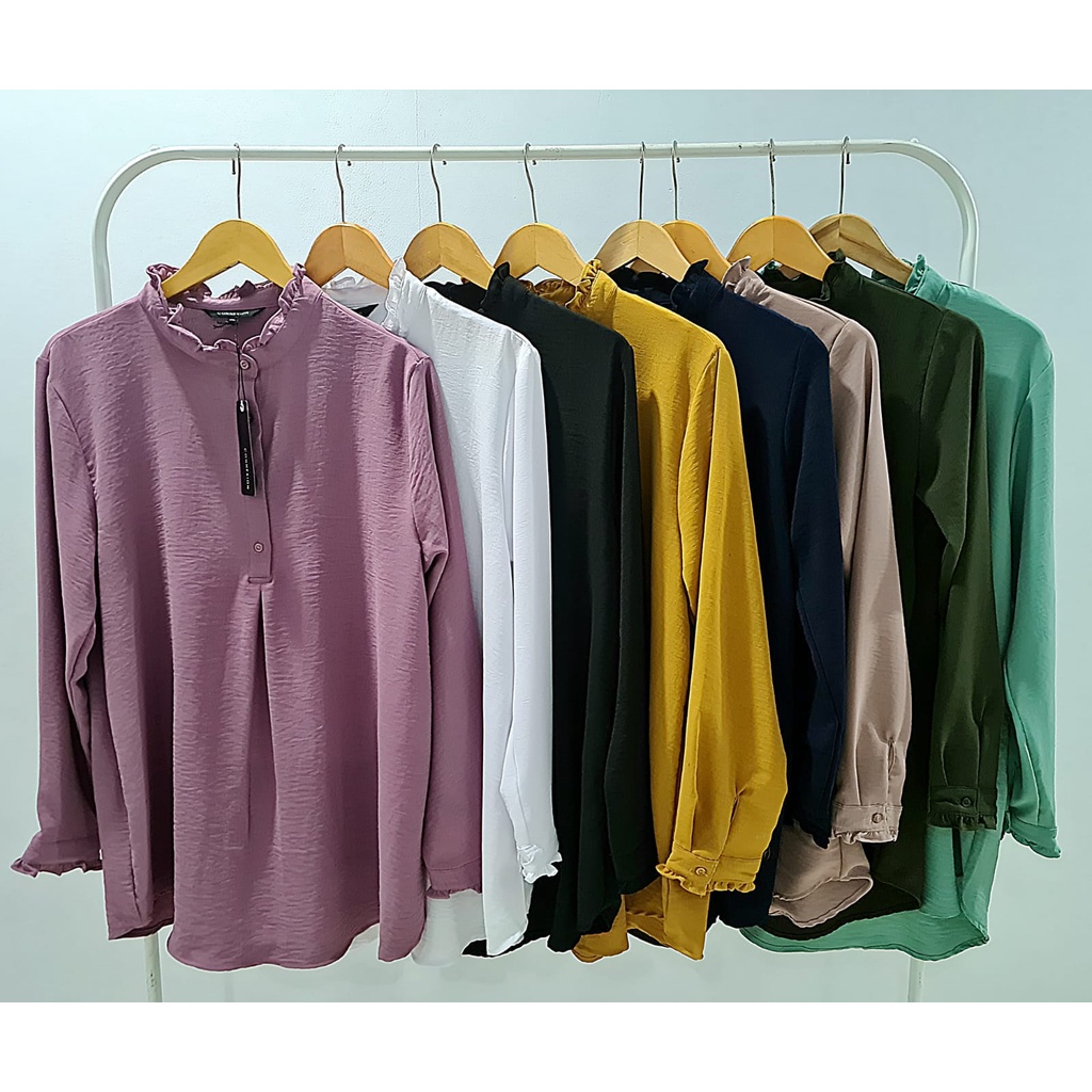 BLOUSE TUNIK CONNEXION BAHAN CRINCLE
