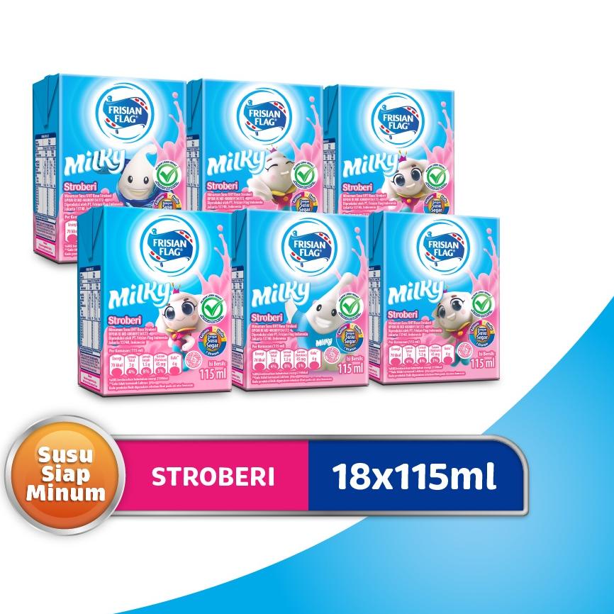 

✰ Frisian Flag UHT Milky Strawberry 115ml x 18 ♪