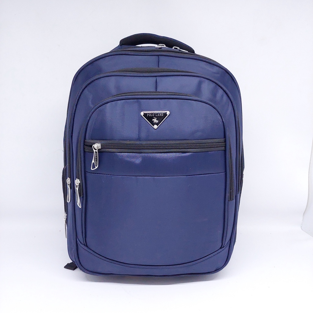 Tas LAPTOP Polo Land 18 INCHI BESAR MURAH / Ransel Laptop Polo Land Original /Tas Punggung Polo Land 18&quot; COMPACT / Tas Kantor Kerja Size Besar 18 INCH / Tas Laptop Polo Land Besar MURAH COMPACT / Tas Laptop USB + Kunci Nomor Murah Original