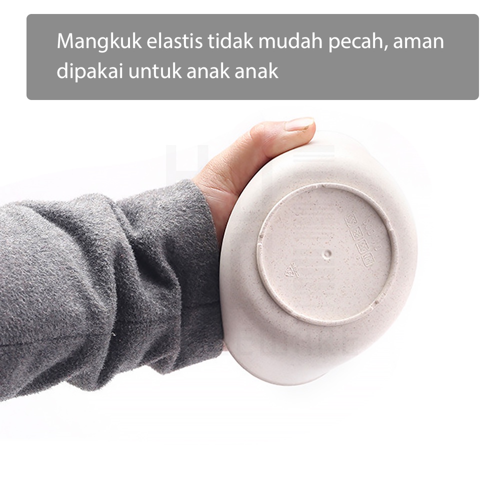 HUGO Mangkuk Sup Serat Gandum Jerami Wheat Straw Bowl Bahan Eco Friendly Tahan Panas Microwave