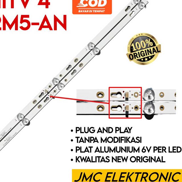❂ BACKLIGHT TV LED XIAOMI MI TV 4 L32M5-AN L32M5AN L-32M5AN 5K 6V 32 INC INCH 32IN ♕