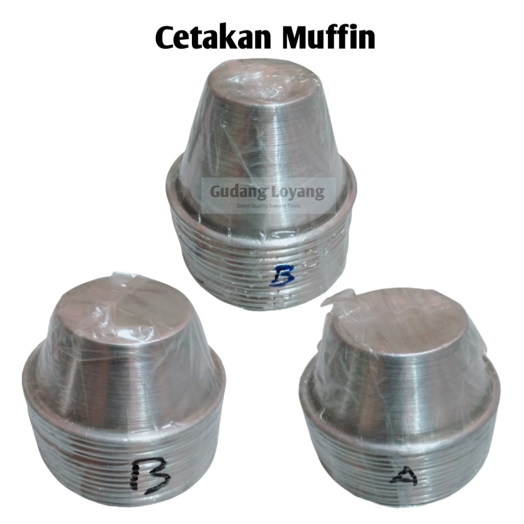 CETAKAN KUE MUFFIN CUPCAKE PENDEK TINGGI