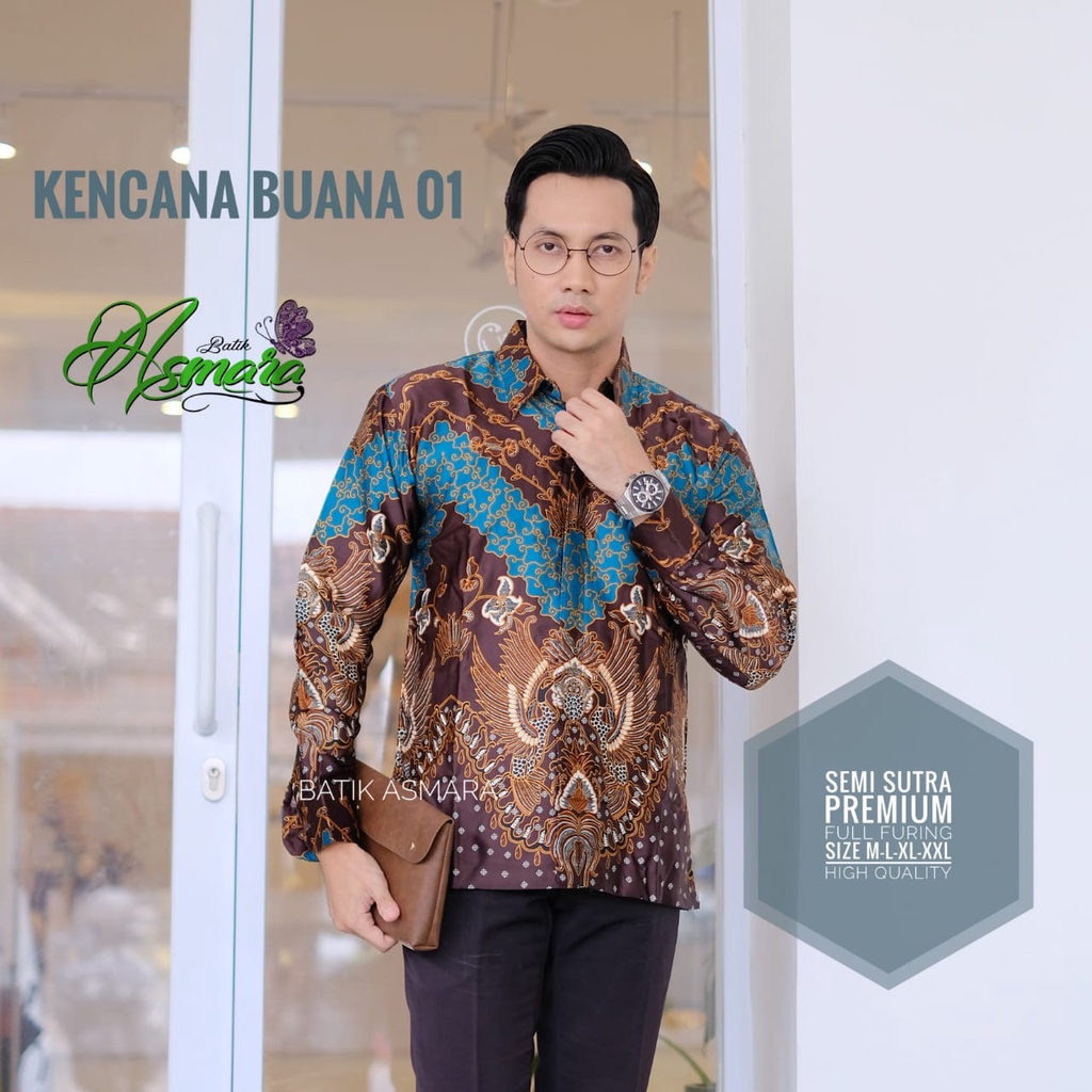 KENCANA BUANA 01 SEMI SUTRA ASMARA KEMEJA BATIKSOLOAMANAH LENGAN PANJANG PENDEK LAPIS FURING PREMIUM KATUN HALUS SEJAGAT MERAH PANJANG KATRESNAN UNGU KEMBANG BIRU ANGGORO WHITE COFFE LAYUNG MERAH WIRAYUDA HITAM BRAMANTYO BIRU MERAH PUTIH KUNING KEMBANG