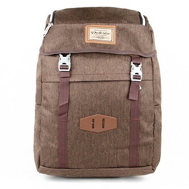 Tas Ransel Pria Polo Rise Tas Ransel Laptop Korea Style-Tas Ransel Pria art KRB 6245 - Cokelat(W7D3)