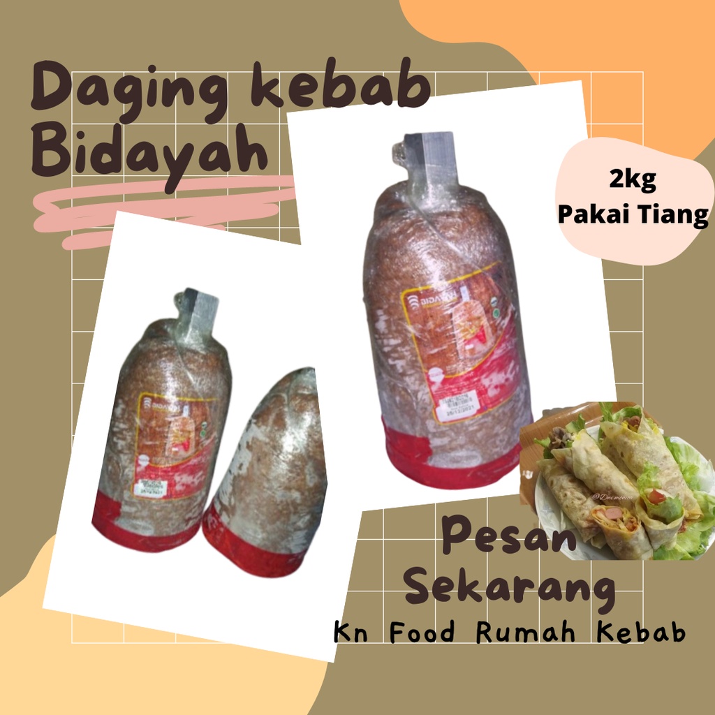 

Daging Bidayah Mixed 2KG/ Daging Sahara Dengan Tiang/ Daging Kebab Bidayah 2KG