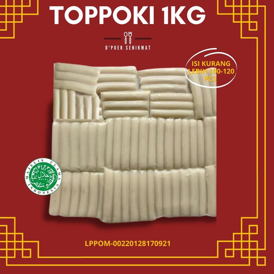 

【F⚡ASH SALE✅】 TOPOKI 1 KG / Topokki / Teobokki / Tteokbokki / Rice Cake / Cemilan Korea Halal