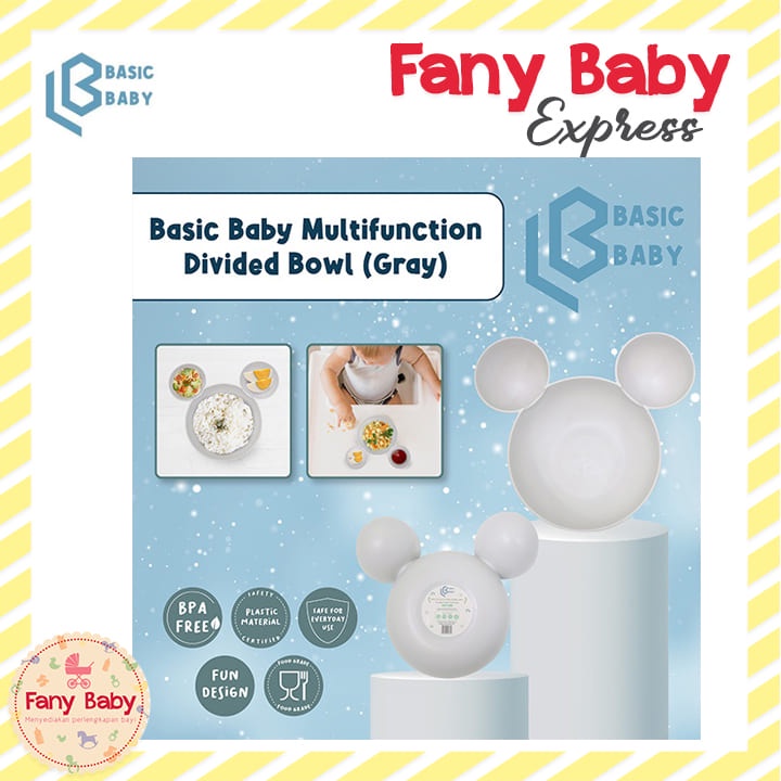 BASIC BABY MULTIFUNCTION DIVIDED BOWL